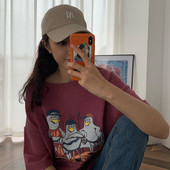 Modern női póló rátéttel, három színben