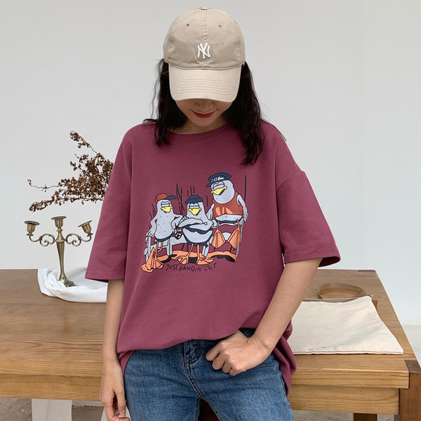 Modern női póló rátéttel, három színben