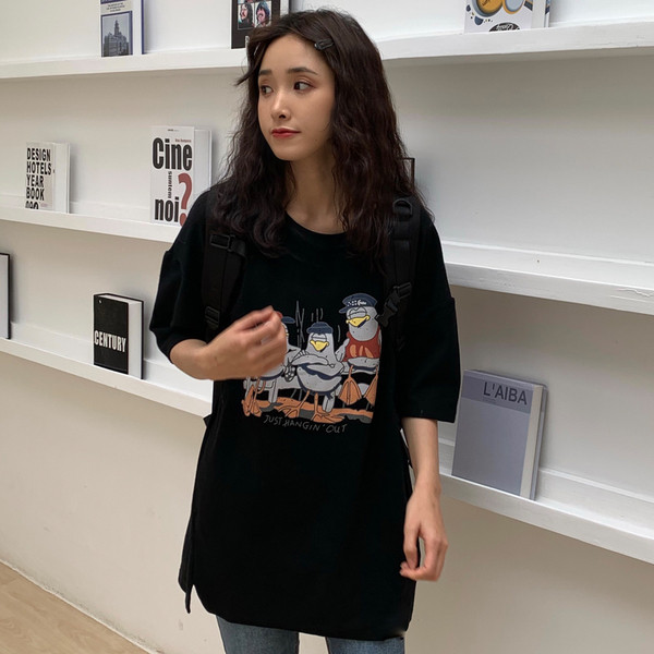 Modern női póló rátéttel, három színben