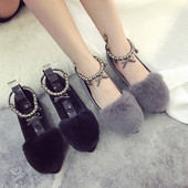 Női alkalmi cipő szürke és fekete pehelyszínnel