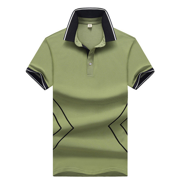 Modern férfi póló gallérral és gombokkal, három színben