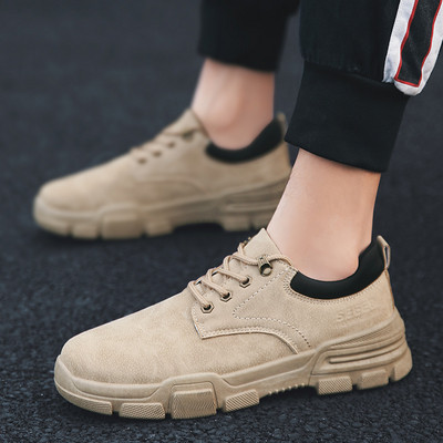 Új férfi alkalmi cipő szürke és krém színben, fűzővel