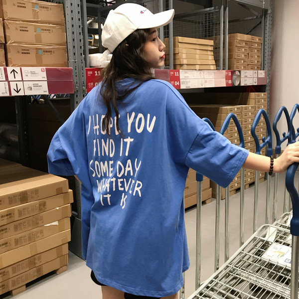 Γυναικεία καθημερινή μπλούζα με επιγραφές