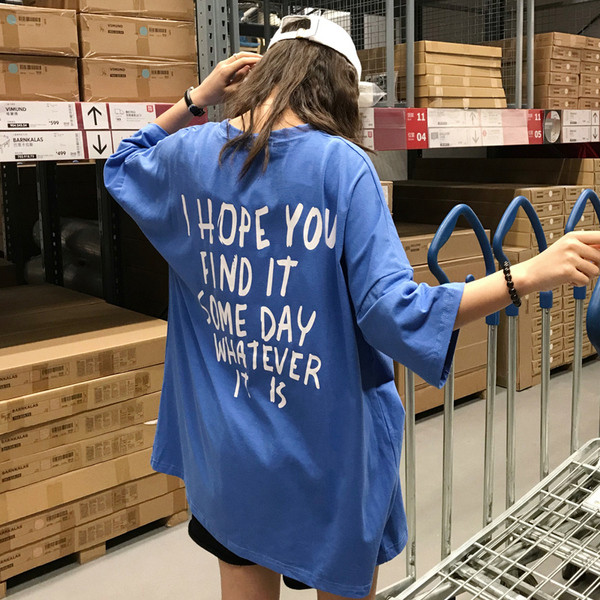 Γυναικεία καθημερινή μπλούζα με επιγραφές