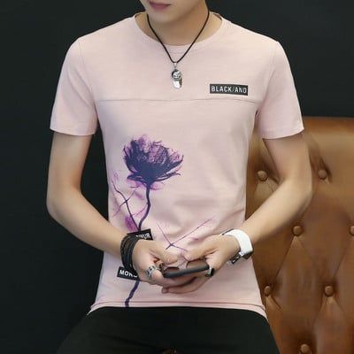 Rövid ujjú, rátétes férfi póló négy színben