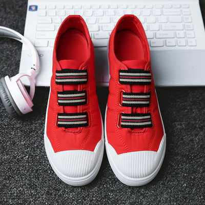 Ανδρικά πάνινα παπούτσια  σε διάφορα χρώματα με ελαστική και επίπεδη σόλα