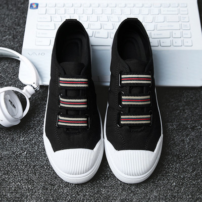 Ανδρικά πάνινα παπούτσια  σε διάφορα χρώματα με ελαστική και επίπεδη σόλα