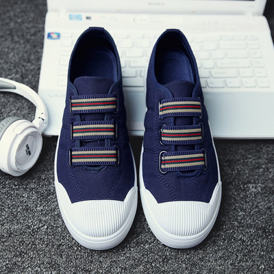 Ανδρικά πάνινα παπούτσια  σε διάφορα χρώματα με ελαστική και επίπεδη σόλα