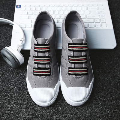 Ανδρικά πάνινα παπούτσια  σε διάφορα χρώματα με ελαστική και επίπεδη σόλα