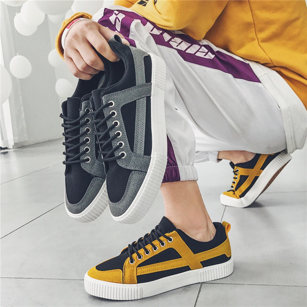 Alkalmi férfi cipő lapos talppal, két színben