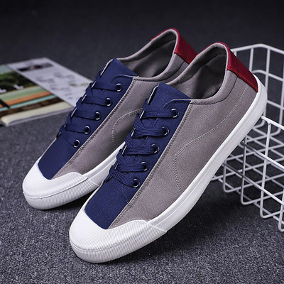 Modern férfi tornacipő egyenes talppal és fűzővel, három színben