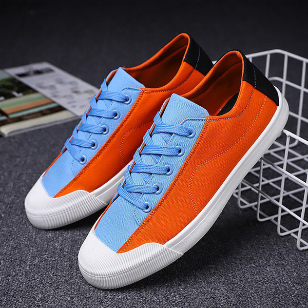 Modern férfi tornacipő egyenes talppal és fűzővel, három színben