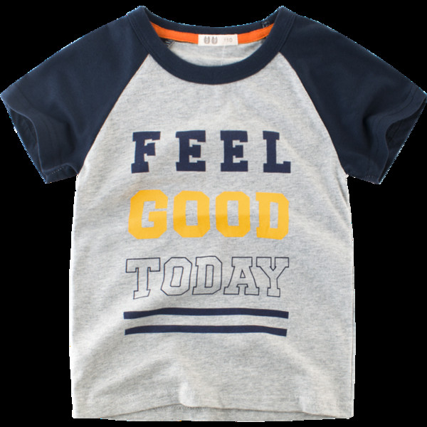 Παιδική κοντομάνικη μπλούζα και επιγραφές για αγόρια