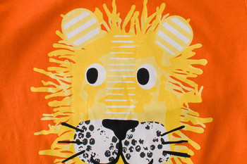 Παιδικό μπλουζάκι  για αγόρια σε πορτοκαλί χρώμα
