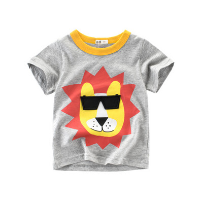 Gyerek póló fiúknak rövid ujjal és rátéttel - két modell