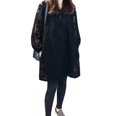 Csipke blúz terhes nők számára fehér és fekete színben