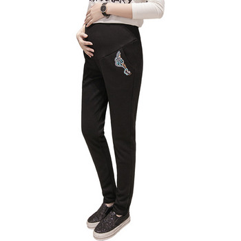 Спортно-ежедневни панталони за бременни жени с бродерия в няколко цвята