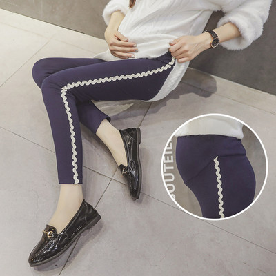 Modern leggings kismamáknak több színben oldalsó szegéllyel