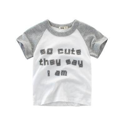 Alkalmi gyerek póló fiúknak három színben felirattal