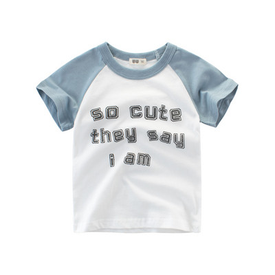 Alkalmi gyerek póló fiúknak három színben felirattal