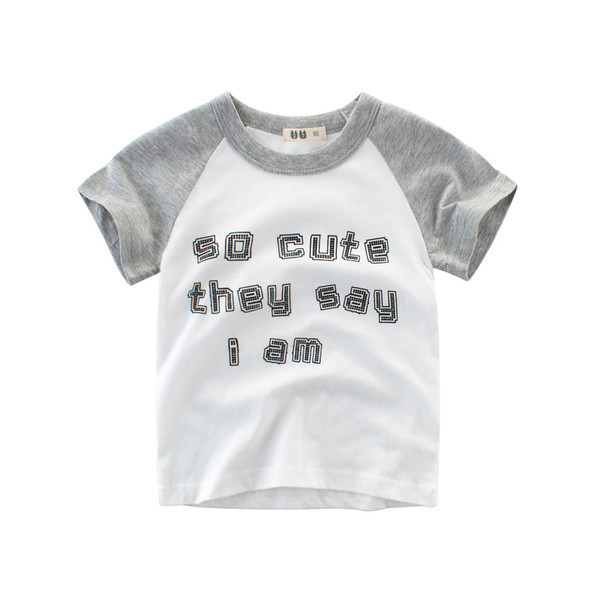 Alkalmi gyerek póló fiúknak három színben felirattal