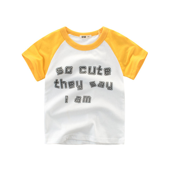 Alkalmi gyerek póló fiúknak három színben felirattal