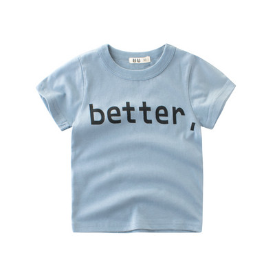 Παιδικό μπλουζάκι για αγόρια με επιγραφή σε τέσσερα χρώματα