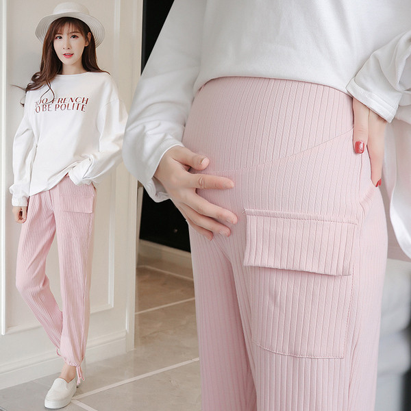 Kényelmes nadrág kismamáknak két színben zsebbel