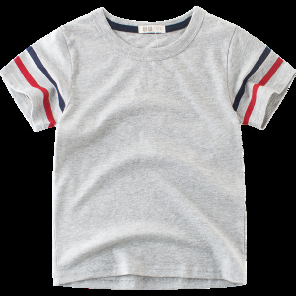 Alkalmi gyerek póló fiúknak, O-nyakú és rövid ujjú