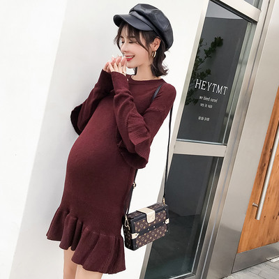 Stílusos ruha terhes nőknek Karcsú modell, hosszú ujjú több színben