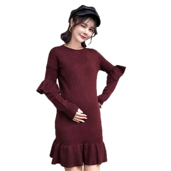 Stílusos ruha terhes nőknek Karcsú modell, hosszú ujjú több színben