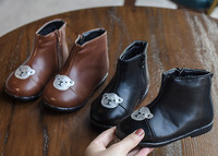 Öko bőrből készült alkalmi gyerekcsizma két színben