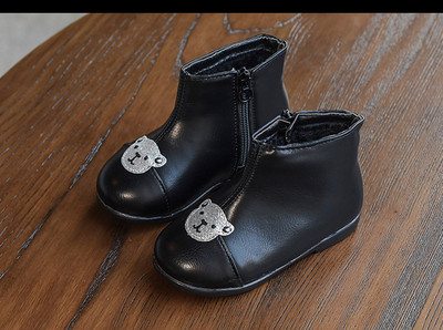 Öko bőrből készült alkalmi gyerekcsizma két színben