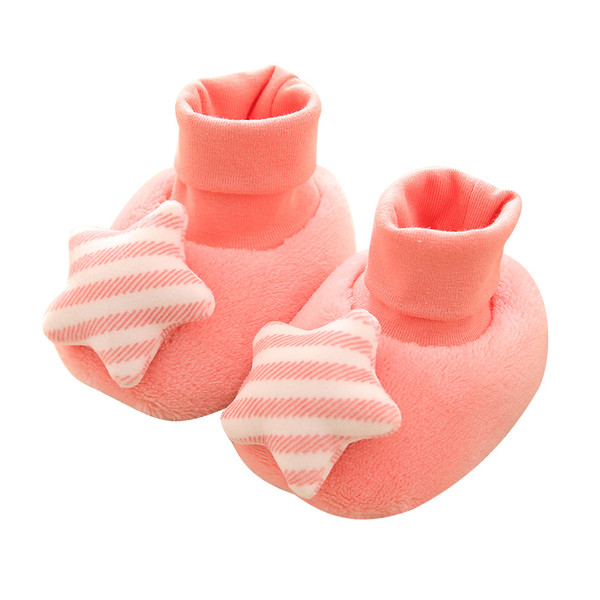 Бебешки обувки с 3D елемент звезда е два цвята