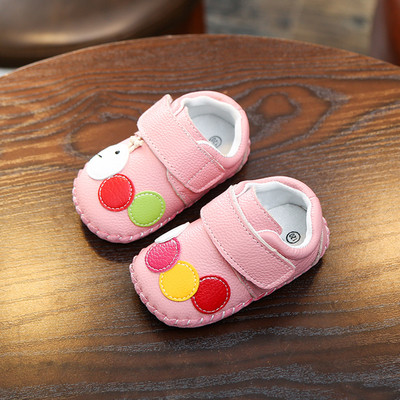 Бебешки обувки в син и розов цвят от еко кожа