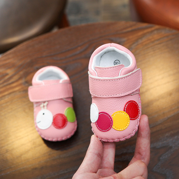 Бебешки обувки в син и розов цвят от еко кожа