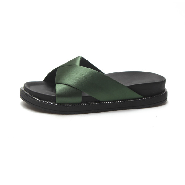 Ежедневни дамски чехли от еко кожа в три цвята