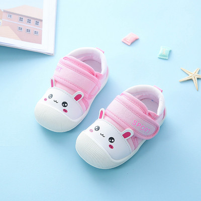 Pantofi pentru bebelusi cu animatie si autocolant in mai multe culori