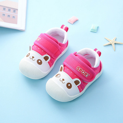 Бебешки обувки с анаимация и лепенка в няколко цвята