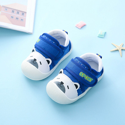 Pantofi pentru bebelusi cu animatie si autocolant in mai multe culori