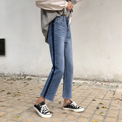 Дамски ежедневни дънки с висока талия-ретро стил