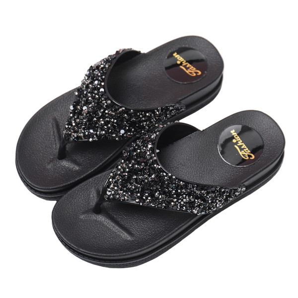 Дамски модерни чехли с камъни в няколко цвята