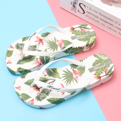 Ежедневни дамски чехли с флорален десен в няколко цвята