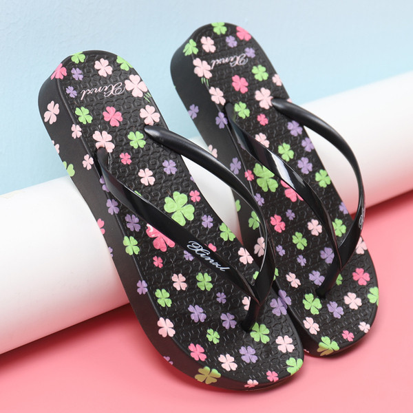 Ежедневни дамски чехли с флорален десен в няколко цвята