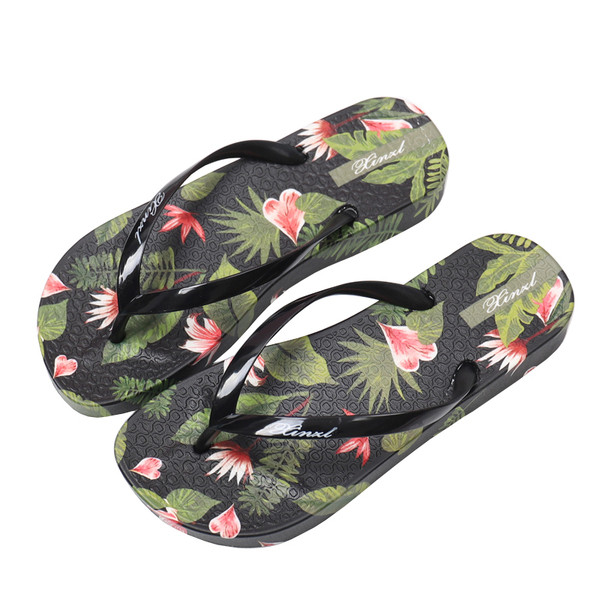 Ежедневни дамски чехли с флорален десен в няколко цвята