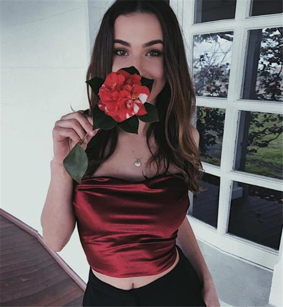 Модерен дамски потник с тънки презрамки в няколко цвята 