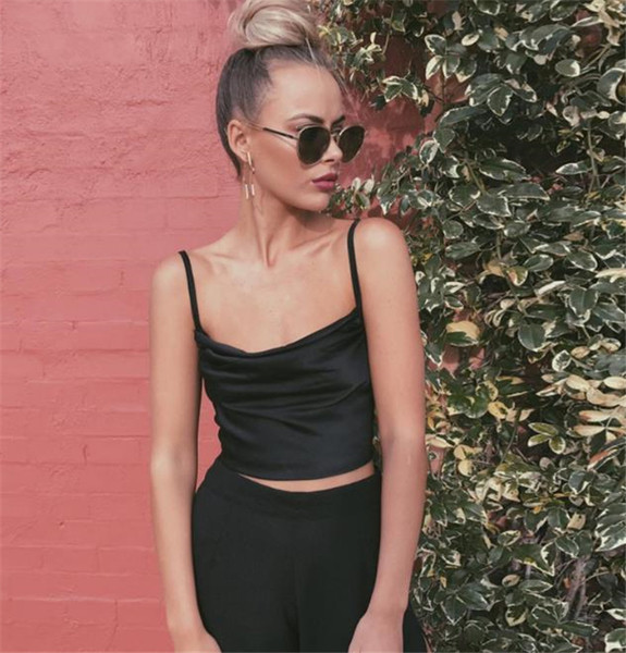 Модерен дамски потник с тънки презрамки в няколко цвята 