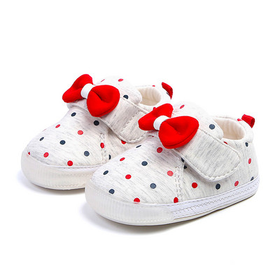 Бебешки обувки за момичета с панделка в няколко цвята