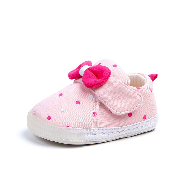 Бебешки обувки за момичета с панделка в няколко цвята