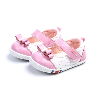 Модерни бебешки обувки с панделки и лепенки в няколко цвята